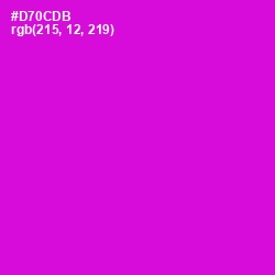 #D70CDB - Purple Pizzazz Color Image