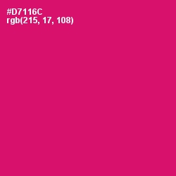 #D7116C - Razzmatazz Color Image