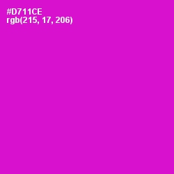 #D711CE - Shocking Pink Color Image