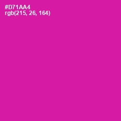 #D71AA4 - Red Violet Color Image
