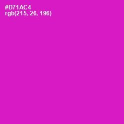 #D71AC4 - Shocking Pink Color Image