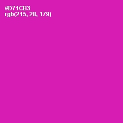 #D71CB3 - Hollywood Cerise Color Image