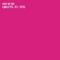#D71F7D - Cerise Red Color Image
