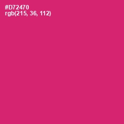 #D72470 - Cerise Red Color Image