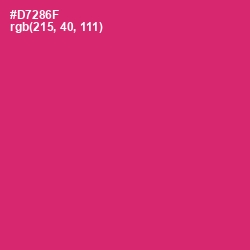 #D7286F - Cerise Red Color Image