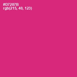 #D7287B - Cerise Red Color Image