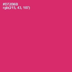 #D72B6B - Cerise Red Color Image