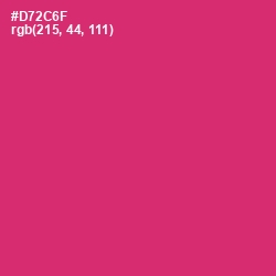 #D72C6F - Cerise Red Color Image