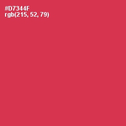 #D7344F - Brick Red Color Image