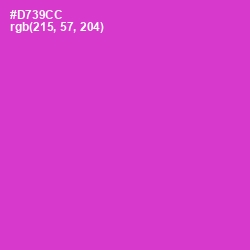 #D739CC - Razzle Dazzle Rose Color Image