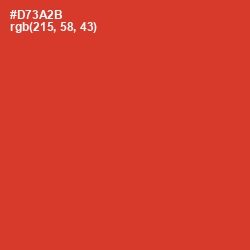 #D73A2B - Persian Red Color Image