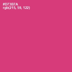 #D73B7A - Cerise Red Color Image