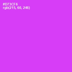 #D73CF6 - Razzle Dazzle Rose Color Image