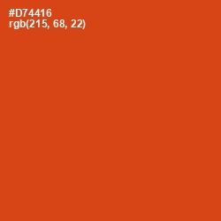#D74416 - Grenadier Color Image