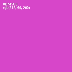 #D745C8 - Fuchsia Pink Color Image