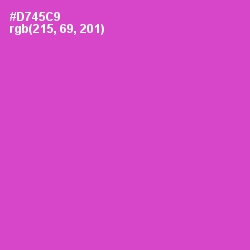 #D745C9 - Fuchsia Pink Color Image