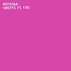 #D747AA - Brilliant Rose Color Image
