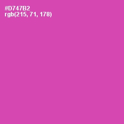 #D747B2 - Brilliant Rose Color Image