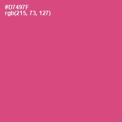 #D7497F - Cabaret Color Image