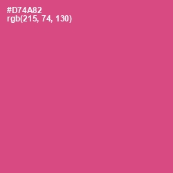 #D74A82 - Mulberry Color Image