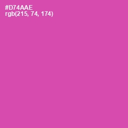 #D74AAE - Brilliant Rose Color Image