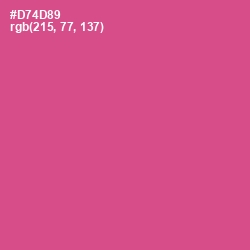 #D74D89 - Mulberry Color Image