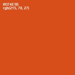 #D74E1B - Orange Roughy Color Image