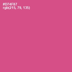 #D74F87 - Mulberry Color Image