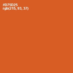 #D75D25 - Flame Pea Color Image