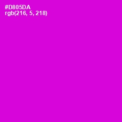 #D805DA - Purple Pizzazz Color Image