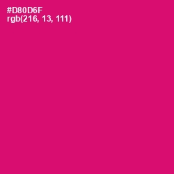 #D80D6F - Razzmatazz Color Image