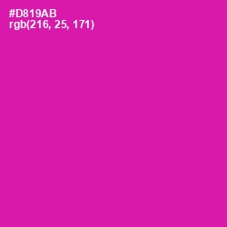 #D819AB - Hollywood Cerise Color Image