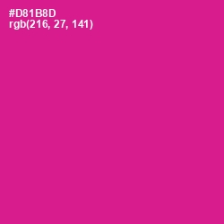 #D81B8D - Red Violet Color Image