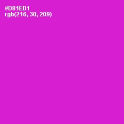 #D81ED1 - Shocking Pink Color Image