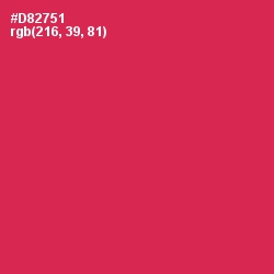 #D82751 - Maroon Flush Color Image