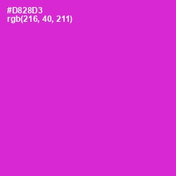 #D828D3 - Razzle Dazzle Rose Color Image