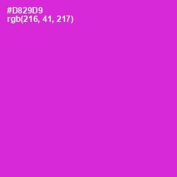 #D829D9 - Razzle Dazzle Rose Color Image