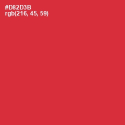 #D82D3B - Persian Red Color Image