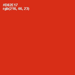 #D82E17 - Thunderbird Color Image
