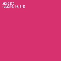 #D83170 - Cerise Red Color Image