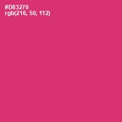 #D83270 - Cerise Red Color Image