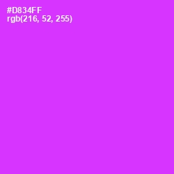 #D834FF - Razzle Dazzle Rose Color Image