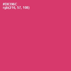 #D8396C - Cerise Red Color Image
