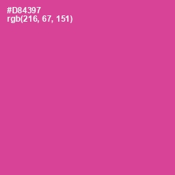 #D84397 - Mulberry Color Image