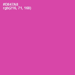 #D847A8 - Brilliant Rose Color Image