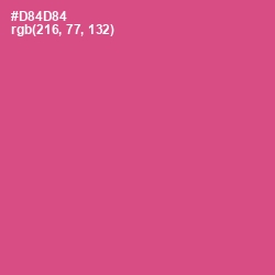 #D84D84 - Mulberry Color Image