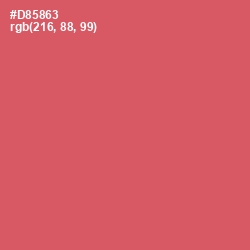 #D85863 - Cabaret Color Image