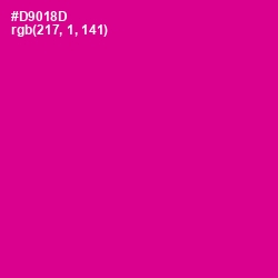 #D9018D - Red Violet Color Image