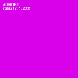 #D901E9 - Magenta / Fuchsia Color Image