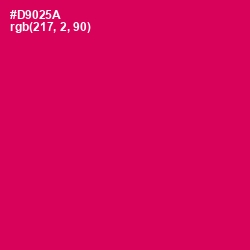 #D9025A - Razzmatazz Color Image